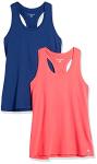 Women's Plus Size Quick-Dry Sport Tank Tops - 2-Pack
