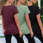 3-Pack Women’s Trendy Short Sleeve T-Shirts