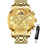 OLEVS Men's Two-Tone Waterproof Quartz Watch