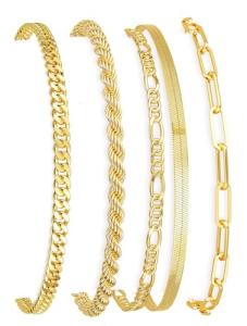 14K Gold Plated Women’s Tennis Bracelet Set