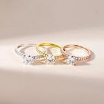 Sterling Silver 1.25 CT Round Solitaire Engagement Ring