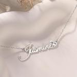Custom Sterling Silver Name Necklace for Women