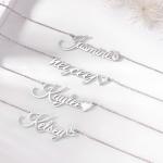 Custom Sterling Silver Name Necklace for Women