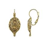 Baroque Insignia Oval Drop Earrings by 1928 Jewelry