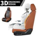FLORICH Black and Brown Car Seat Covers Set
