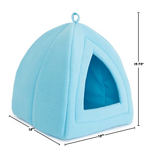 Cozy Plush Kitty Tent Bed in Blue