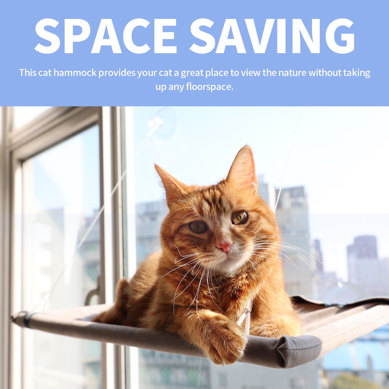 PAWISE Cat Hammock for Window Sill