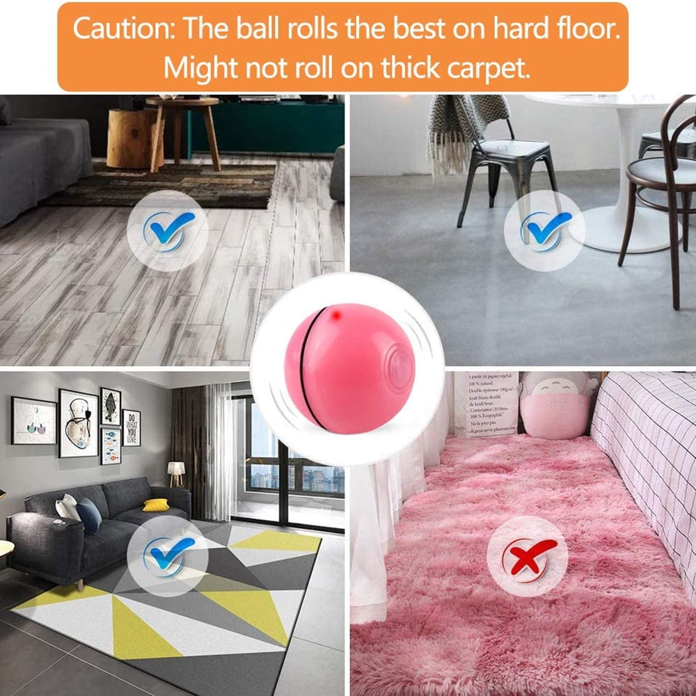 LED Light Catnip Toys with Chaser Ball