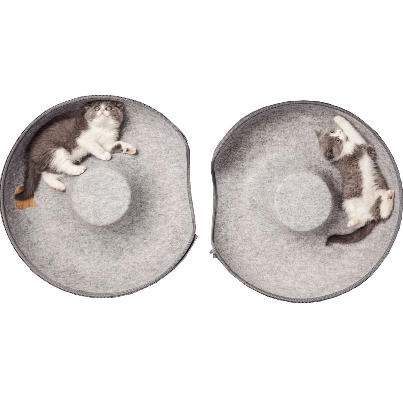 Cute Donut Cat Tunnel and Play Toy