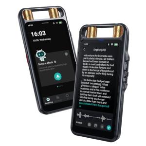 AI Voice Recorder with Touchscreen, 80GB Memory