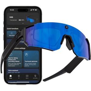 ZWJ Sport AI Smart Sunglasses with 4K Camera
