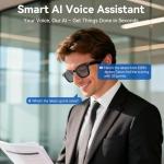 AI Smart Glasses with 1080P Camera and Voice Assistant