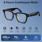 AI Smart Glasses with 1080P Camera and Voice Assistant