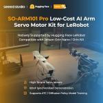 AI Robotic Arm Kit with Servo Motors – LeRobot SO-ARM101 Pro Low-Cost (Without 3D Printed Parts) | 6-DOF, Open-Source, Compatible with NVIDIA Jetson