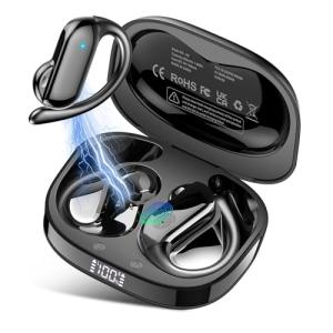 Ai Translation Earbuds Real Time,164 Languages Translator Earbuds with 6 Translation Modes/No Subscription,Audio and Video Calls Translator Headphones,Audifonos Traductores Inglés Español, Coal Black