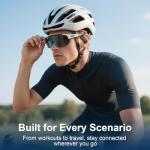 Ai Translation Earbuds Real Time,164 Languages Translator Earbuds with 6 Translation Modes/No Subscription,Audio and Video Calls Translator Headphones,Audifonos Traductores Inglés Español, Coal Black