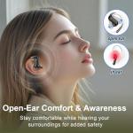 Ai Translation Earbuds Real Time,164 Languages Translator Earbuds with 6 Translation Modes/No Subscription,Audio and Video Calls Translator Headphones,Audifonos Traductores Inglés Español, Coal Black