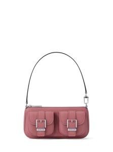 Michael Kors Zoe Small Convertible Pouchette - Rosewood Leather