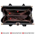 Crocodile-Print Leather Tote Bag for Women