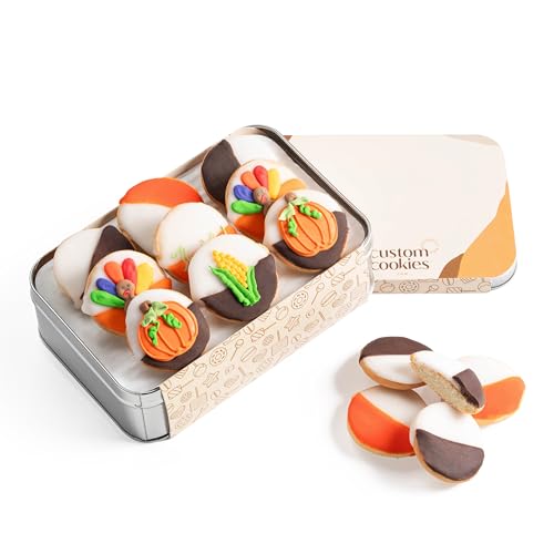 Thanksgiving Gourmet Cookie Gift Basket - 18 Varieties