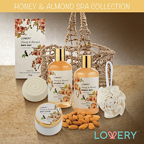 Honey & Almond Spa Gift Basket Set