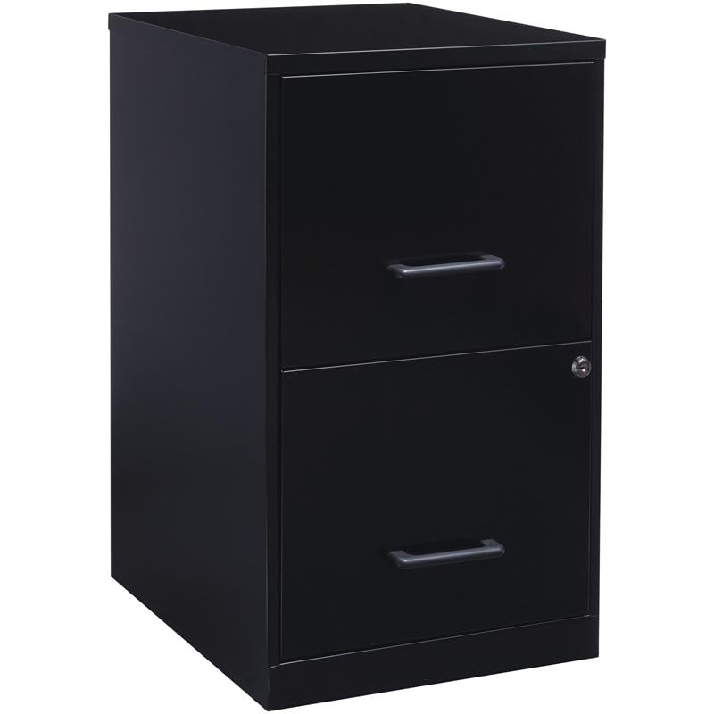 Black 2 Drawer Letter File Cabinet by Scranton & Co