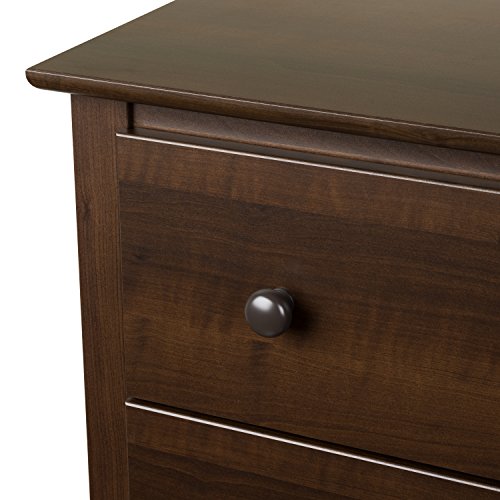 Espresso Fremont Tall Nightstand with 2 Drawers