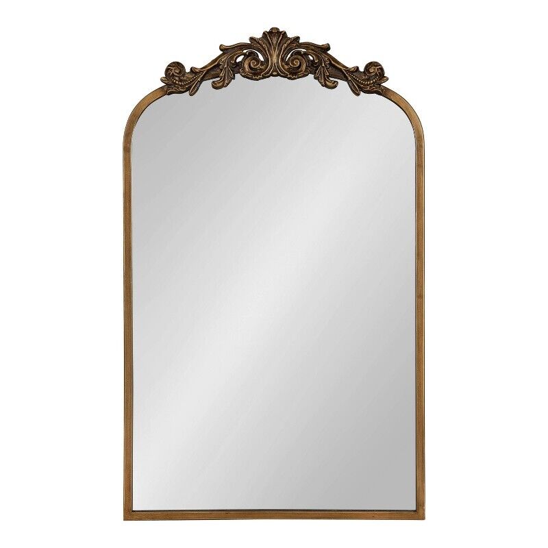 Kate and Laurel Gold Arch Mirror, 19" x 31