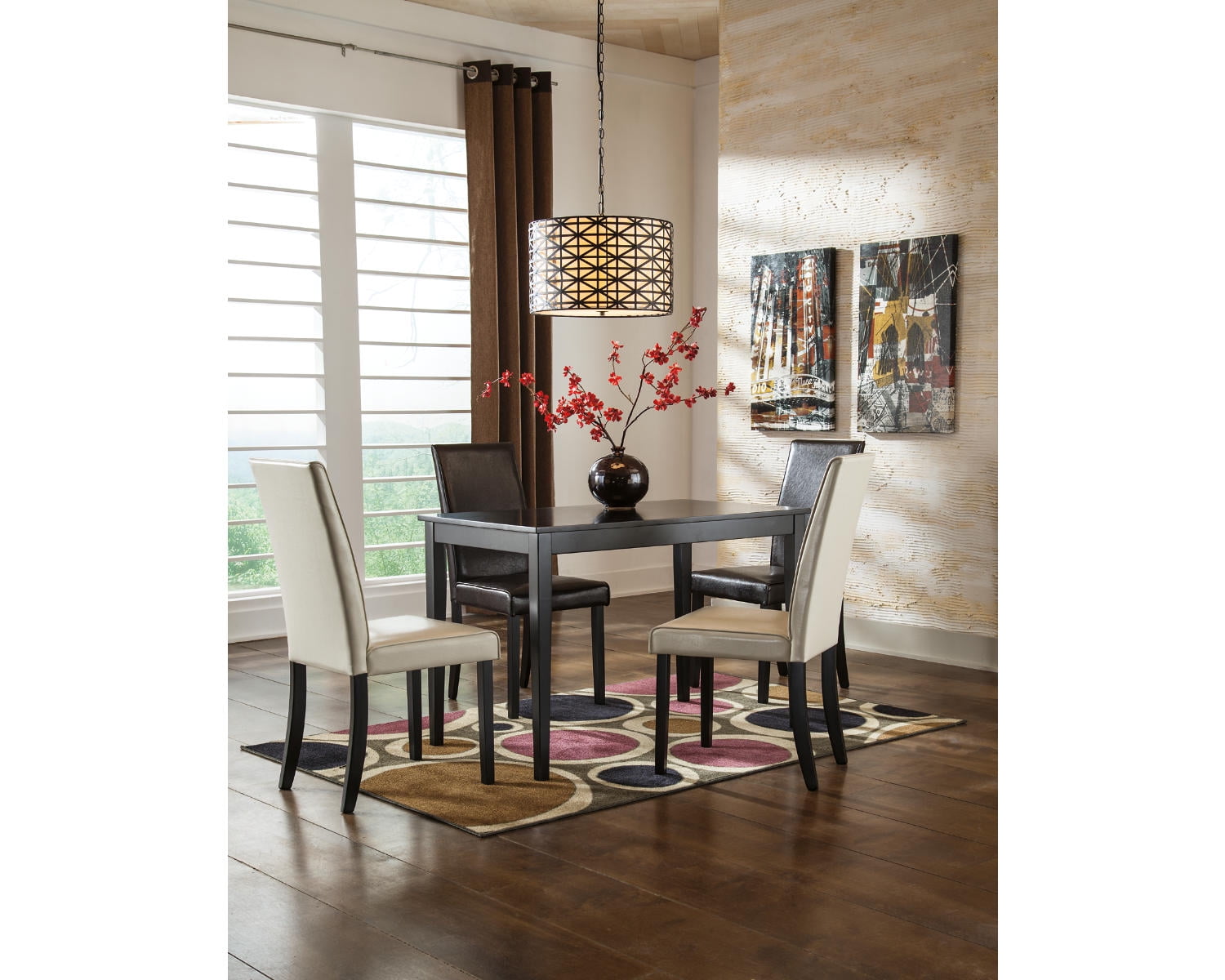 Kimonte Dark Brown Contemporary Dining Table