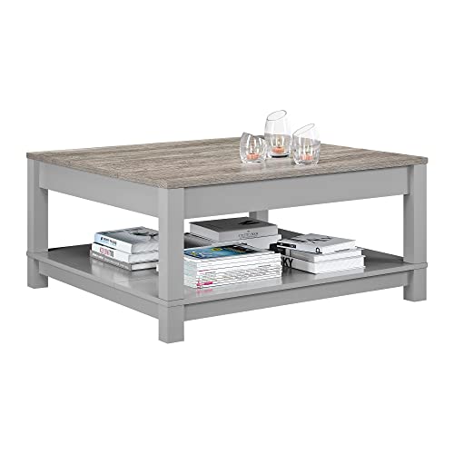 Gray Ameriwood Home Carver Coffee Table