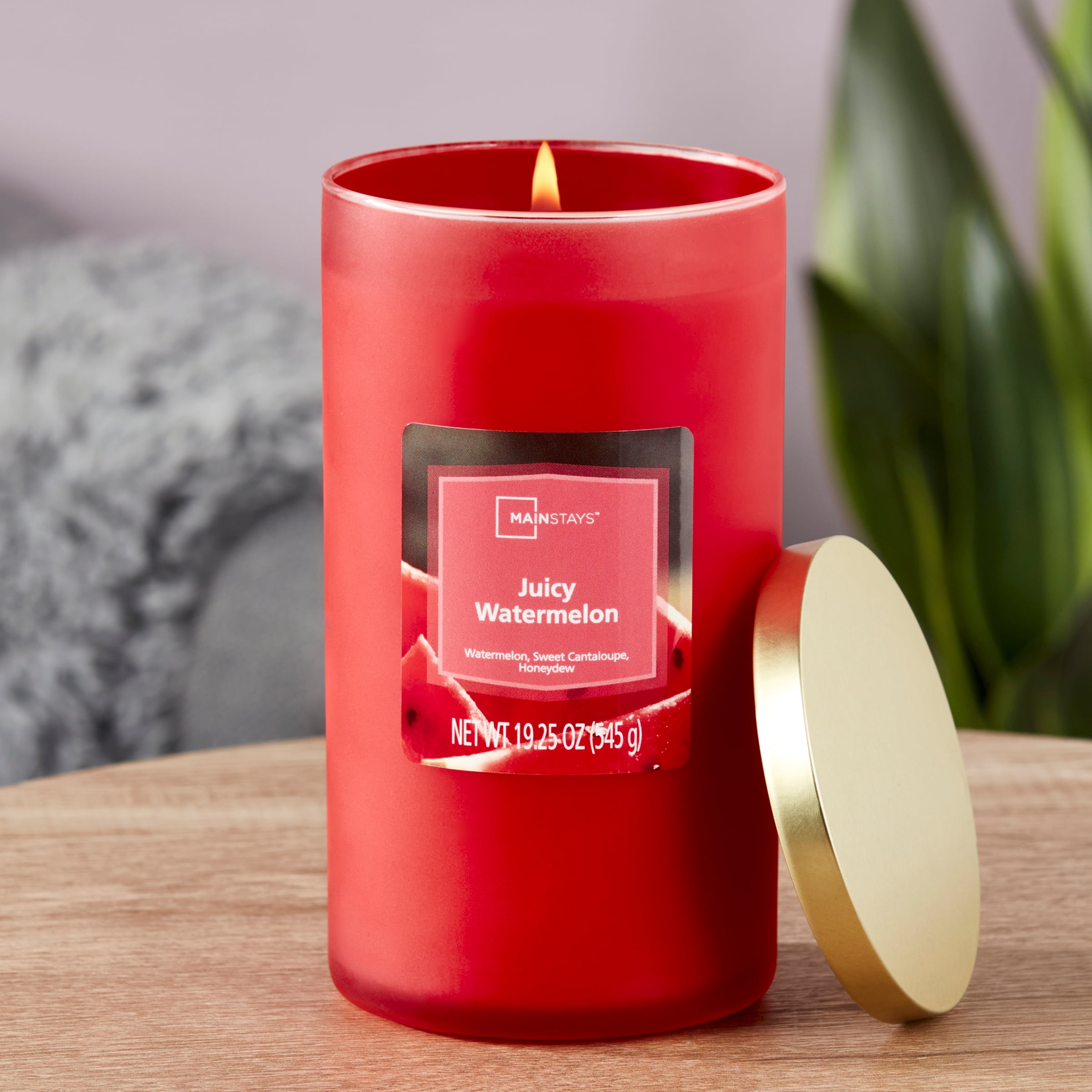 Juicy Watermelon Scented Candle, 19.25 Oz, 2-Pack