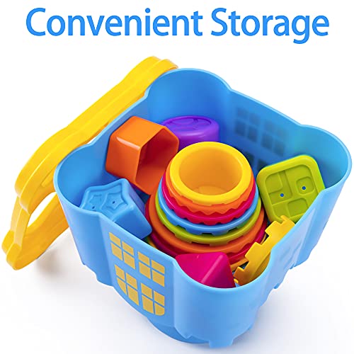 iPlay iLearn Colorful Stacking and Sorting Cups