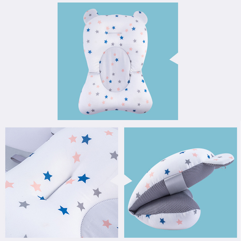 Foldable Portable Baby Bathtub Support Seat Mat