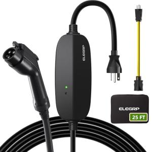 Portable 16 Amp EV Charger with 25FT Cable