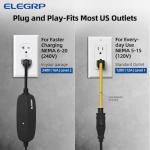 Portable 16 Amp EV Charger with 25FT Cable