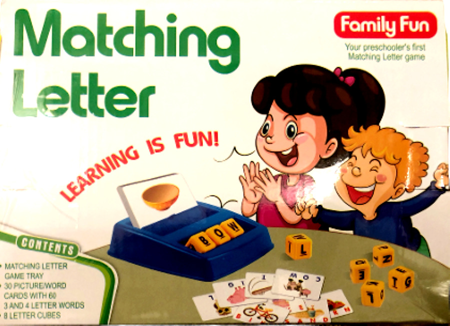 Letter Matching Scrabble Game for Kids 2-5 Years