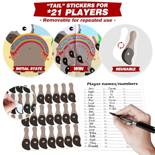 Mexican Fiesta Pin the Tail Party Game