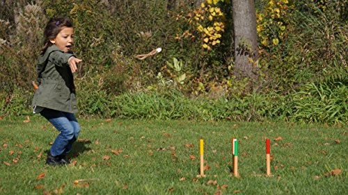 Premium Ring Toss Game with Wood and Case