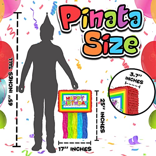 Birthday Piñata Set for All Ages, 4 Pieces