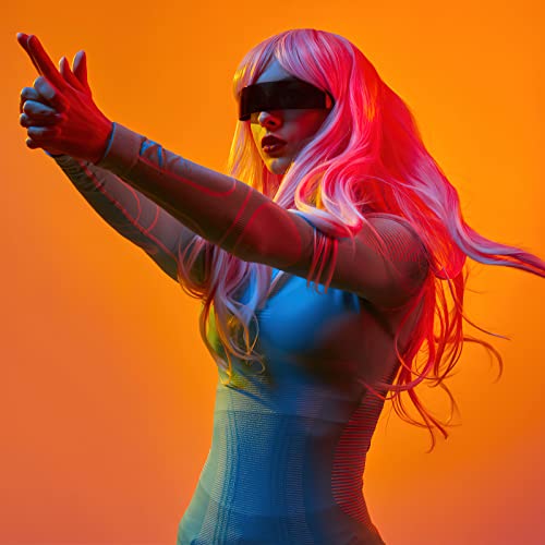 24 Colorful Long Curly Wigs for Parties