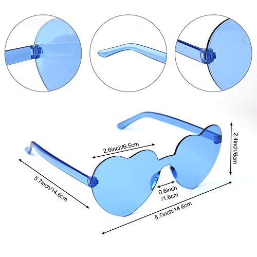 16-Piece Neon Wigs and Sunglasses Party Set