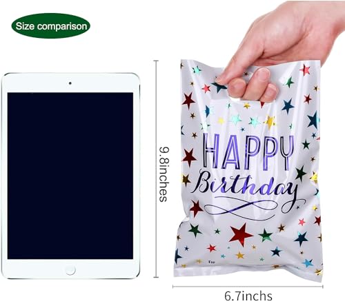 Happy Birthday Party Favor Bags, 40 Pack