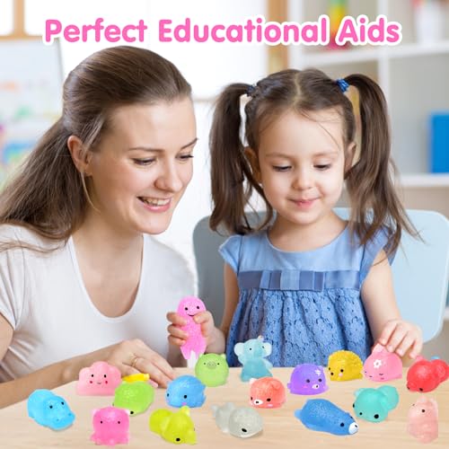 28pcs Mochi Squishies - Fun Party Favors