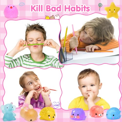 28pcs Mochi Squishies - Fun Party Favors