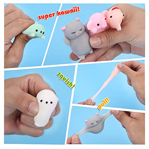 24pcs Kids Mochi Squishy Toys Party Favors