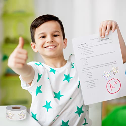 500 Holographic Glitter Star Stickers for Kids