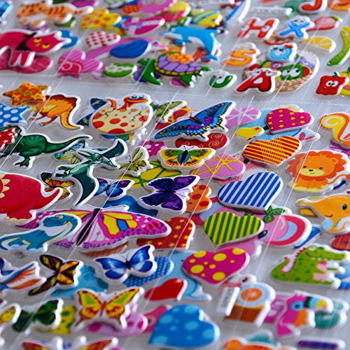 1200+ Kids 3D Puffy Stickers - Fun Variety