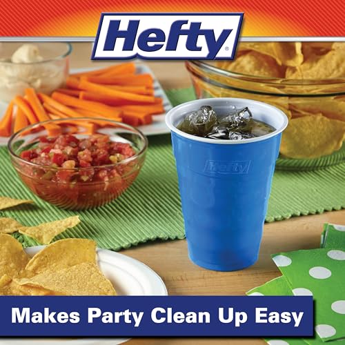 Hefty Marine Blue 18 oz Party Cups, 120 Pack