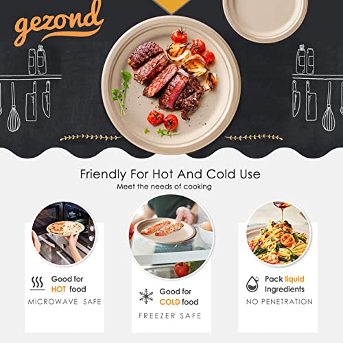 250 Pcs Eco-Friendly Disposable Paper Plates Set