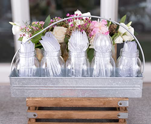 Clear Disposable Cutlery Set, 360 Pieces